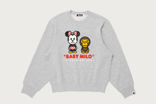 【 BAPE X DISNEY 】MINNIE MOUSE BABY MILO CREWNECK SWEATSHIRT