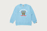 【 BAPE X DISNEY 】MICKEY & FRIENDS BABY MILO CREWNECK SWEATSHIRT
