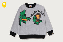 BABY MILO DINOSAURS CREWNECK SWEATSHIRT