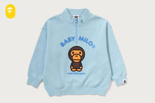 BABY MILO RELAXED FIT HALF ZIP SWEATSHIRT