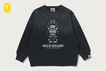 MILO SHARK FZH VINTAGE EFFECT CREWNECK SWEATSHIRT