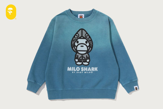 MILO SHARK FZH VINTAGE EFFECT CREWNECK SWEATSHIRT