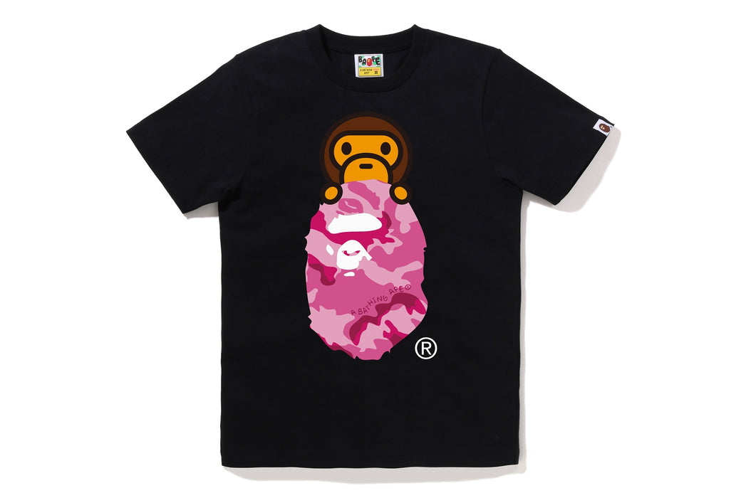 WOODLAND CAMO MILO ON APE HEAD TEE | bape.com