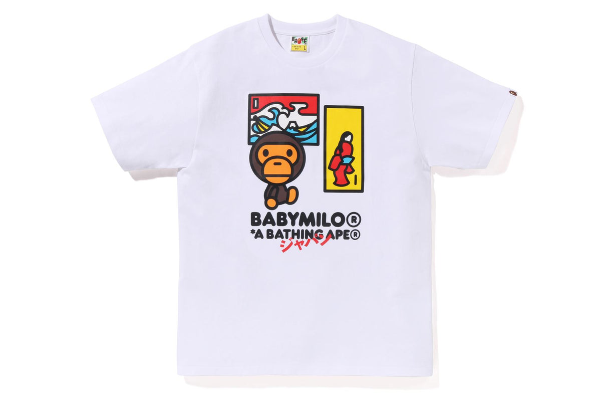 JAPAN ART BABY MILO TEE | bape.com