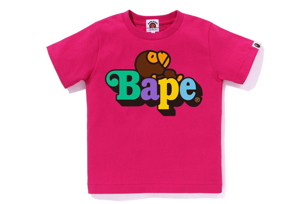 Bape - Pink, Yellow outlets & Blue Camo Tshirt