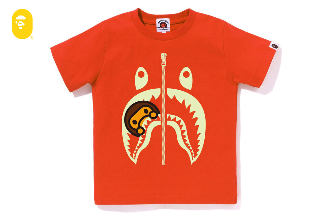 GLOW IN THE DARK MILO SHARK TEE | bape.com