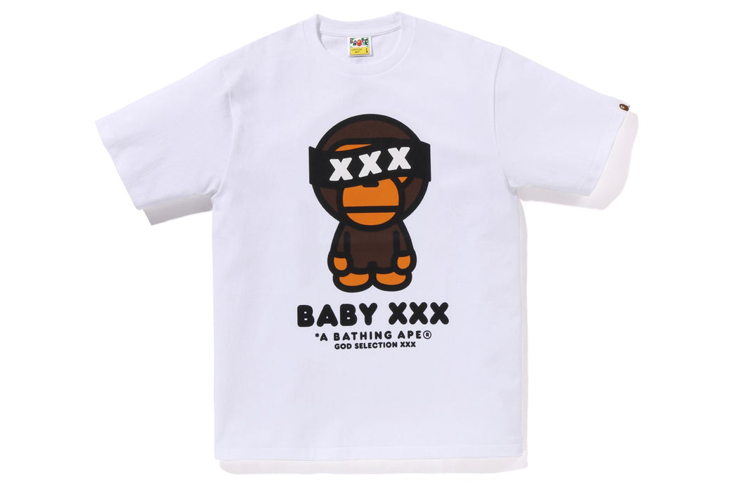 【 BAPE X GOD SELECTION XXX 】BABY MILO TEE