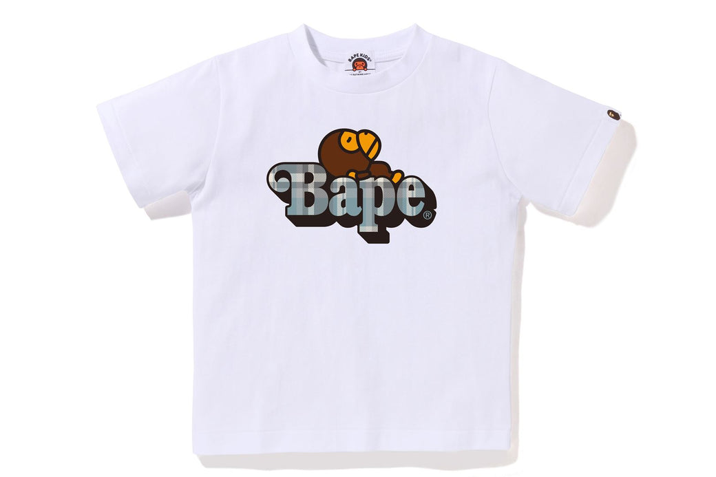 BAPE CHECK MILO ON BAPE TEE | bape.com