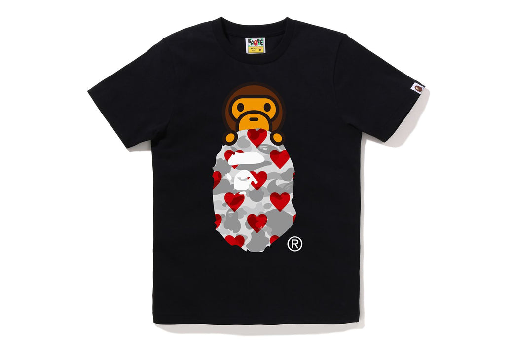 I LOVE BAPE MILO ON APE HEAD TEE