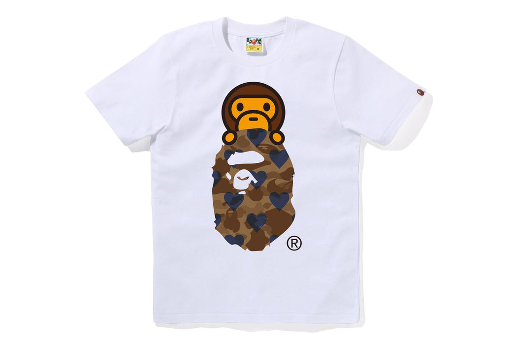 I LOVE BAPE MILO ON APE HEAD TEE