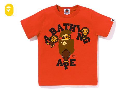 bape milo college tee　エイプべイプ　Tシャツ　カレッジロゴ COLLEGE MILO TEE | bape.com