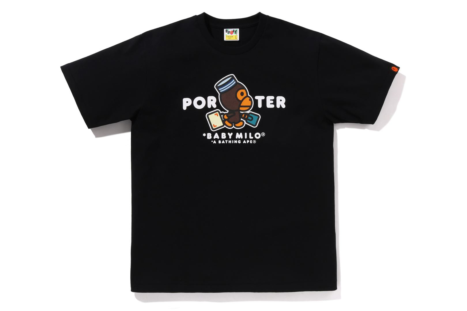 Bape x Porter Stand Baby Milo Tee White ポーター Tシャツ BAPE X PORTER STAND 】BABY MILO TEE | bape.com