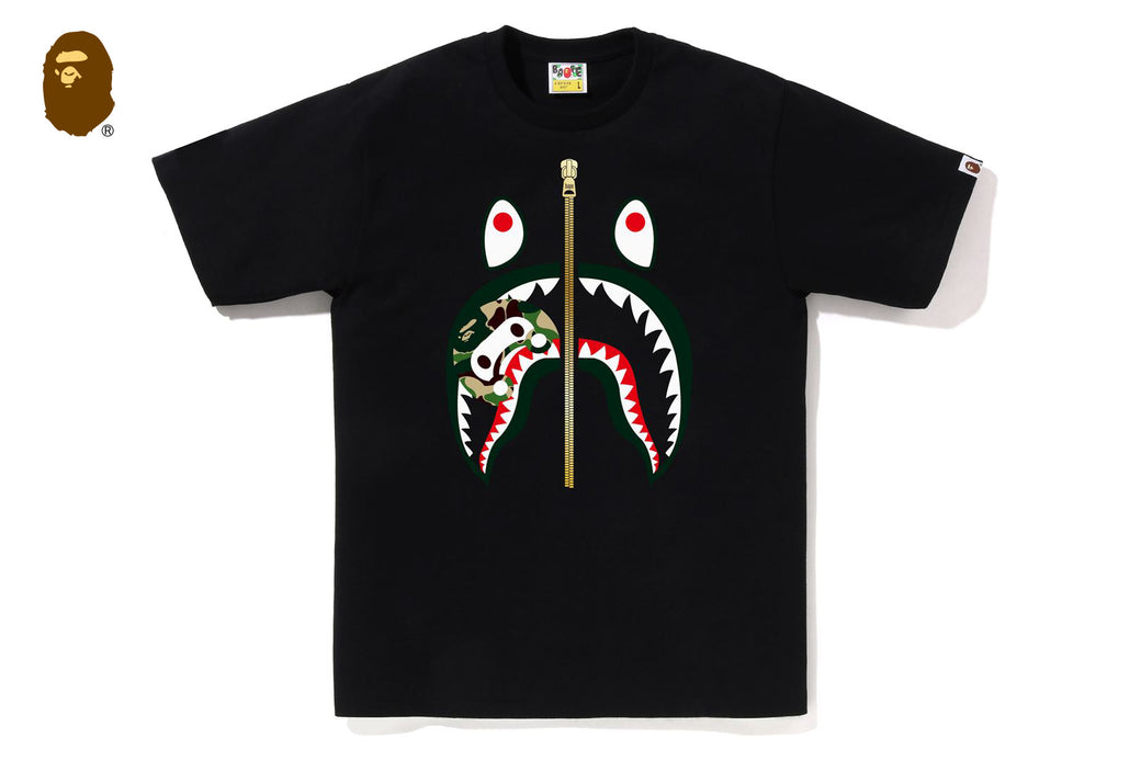 ABC CAMO MILO SHARK TEE | bape.com