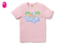 PALM TREE PATTERN MILO ON BAPE TEE