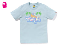 PALM TREE PATTERN MILO ON BAPE TEE
