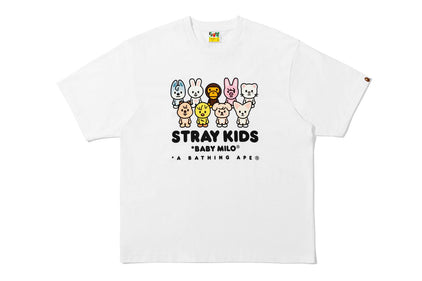 【 BAPE X STRAY KIDS 】BABY MILO WITH SKZOO FAMILY RELAXED FIT TEE SPECIAL PREORDER
