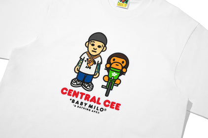 【 BAPE X SPOTIFY BY CENTRAL CEE 】BABY MILO RELAXED FIT TEE