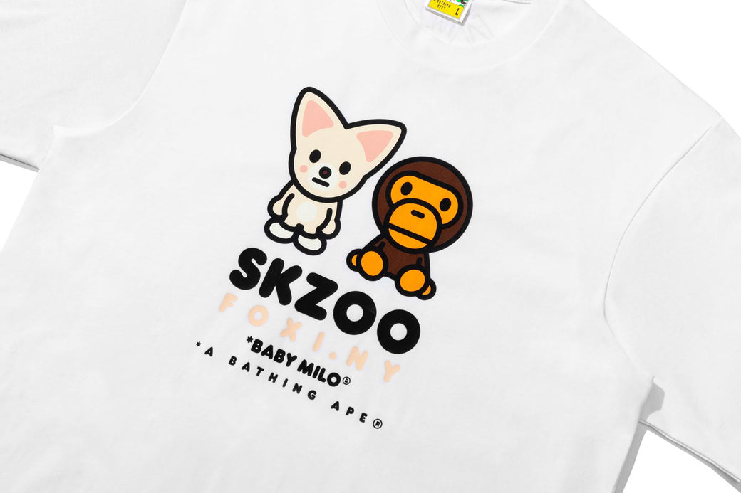 BAPE X STRAY KIDS 】FOXI.NY BABY MILO TEE | bape.com