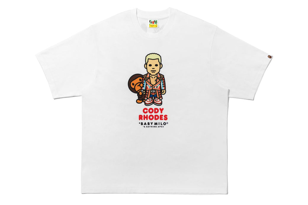 BAPE X WWE 】CODY RHODES BABY MILO RELAXED FIT TEE | bape.com