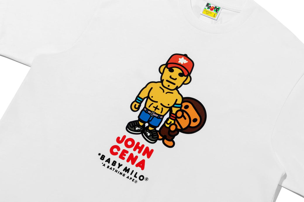 アイドル BAPE X WWE JOHN CENA BABY MILO RELAXED BAPE X WWE 】JOHN CENA BABY MILO RELAXED FIT TEE | bape.com