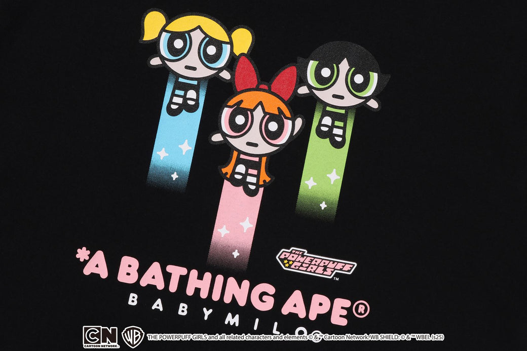トップス THE POWERPUFF GIRLS x BAPE BABY MILO TEE THE POWERPUFF GIRLS X BAPE 】BABY MILO TEE | bape.com