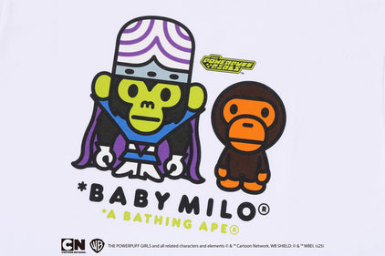 【 THE POWERPUFF GIRLS X BAPE 】BABY MILO MOJO JOJO TEE