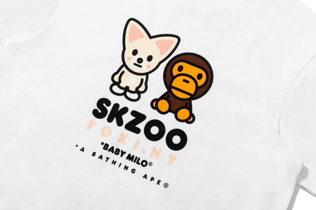 BAPE X STRAY KIDS 】FOXI.NY BABY MILO TEE | bape.com
