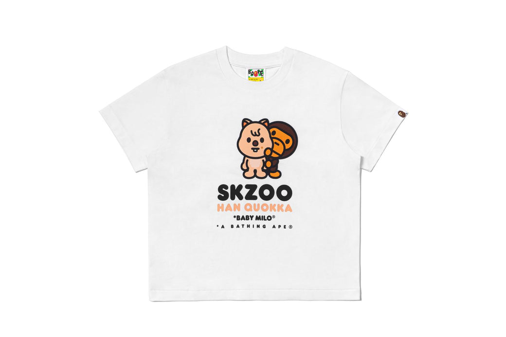 BAPE X STRAY KIDS 】HAN QUOKKA BABY MILO TEE | bape.com