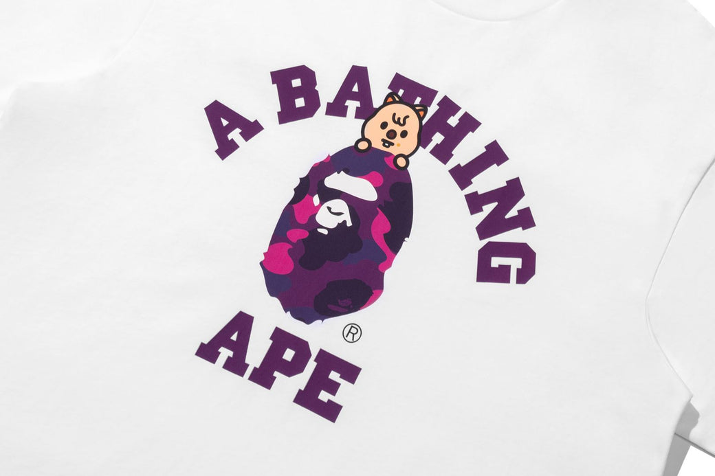 BAPE X STRAY KIDS 】HAN QUOKKA COLLEGE TEE | bape.com