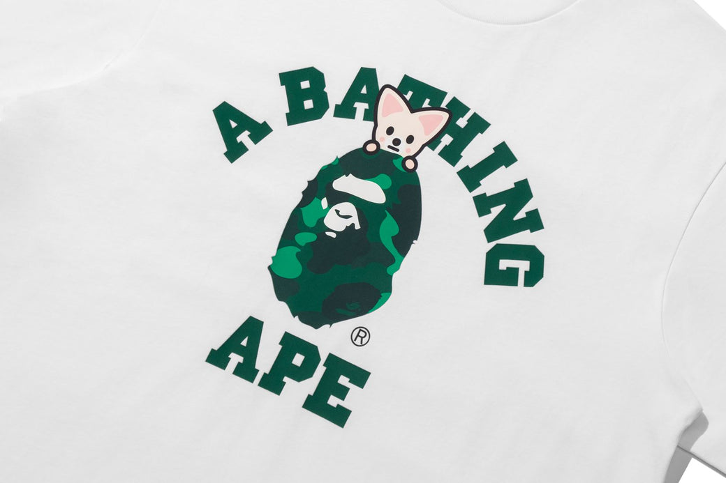 BAPE X STRAY KIDS 】FOXI.NY COLLEGE TEE | bape.com
