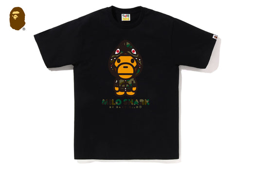 1ST CAMO MILO SHARK FZH TEE | bape.com