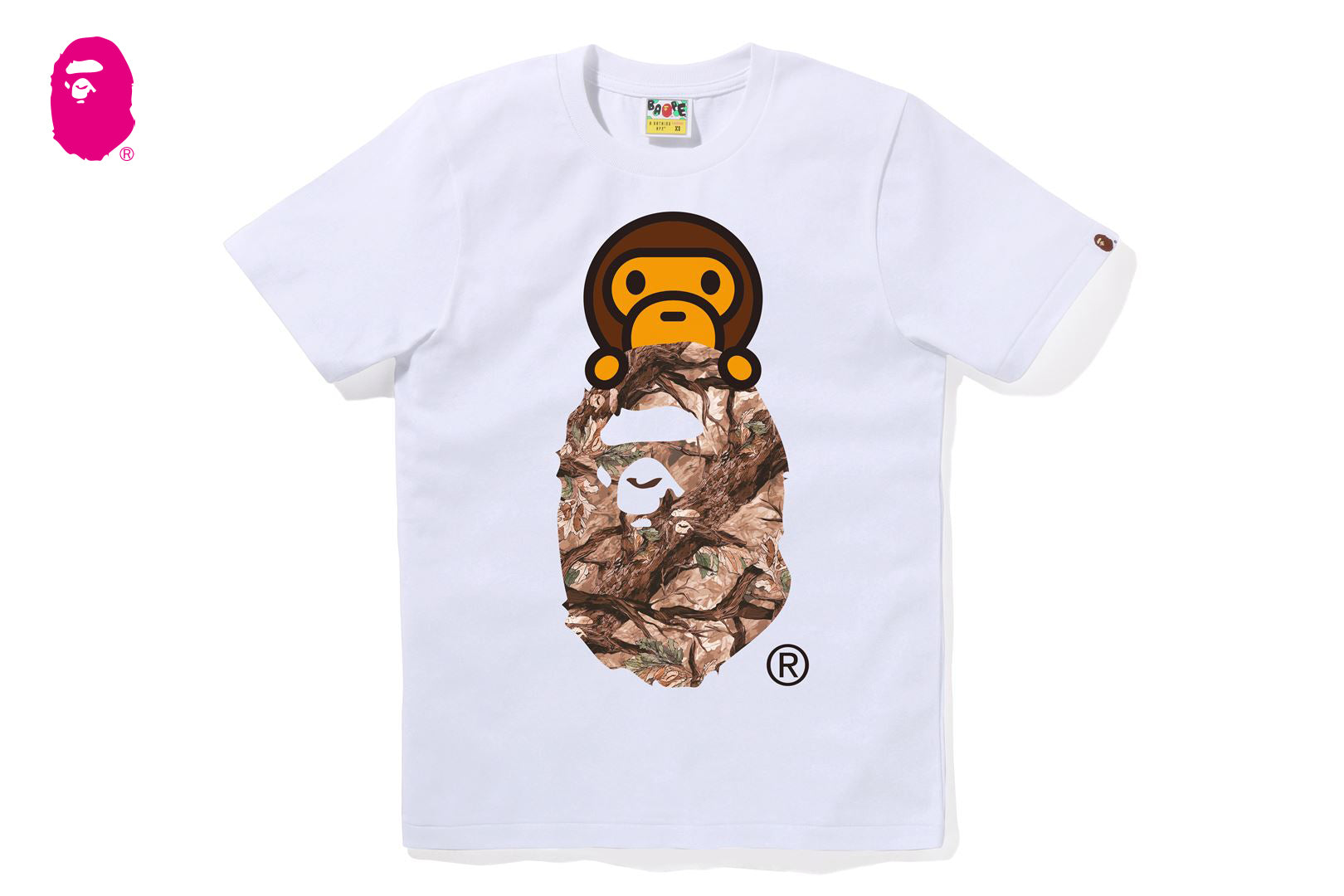 TREE EDGE CAMO MILO ON APE HEAD TEE | bape.com