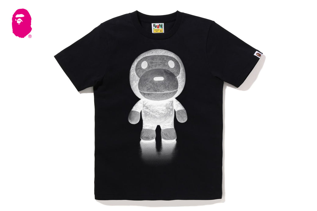 BAPE 半袖 プリント Tシャツ ブラック BABY MILO 日本製 2XS A BATHING APE Men's JAPAN BABY MILO TEE #2 JAPAN LIMITED