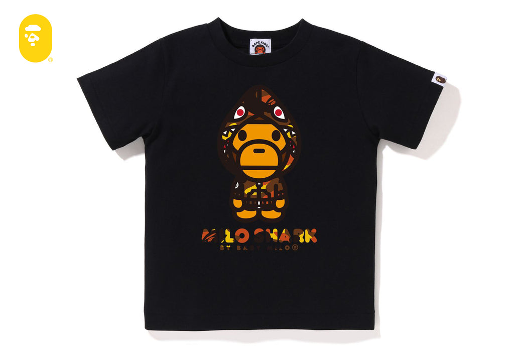 1ST CAMO MILO SHARK FZH TEE | bape.com