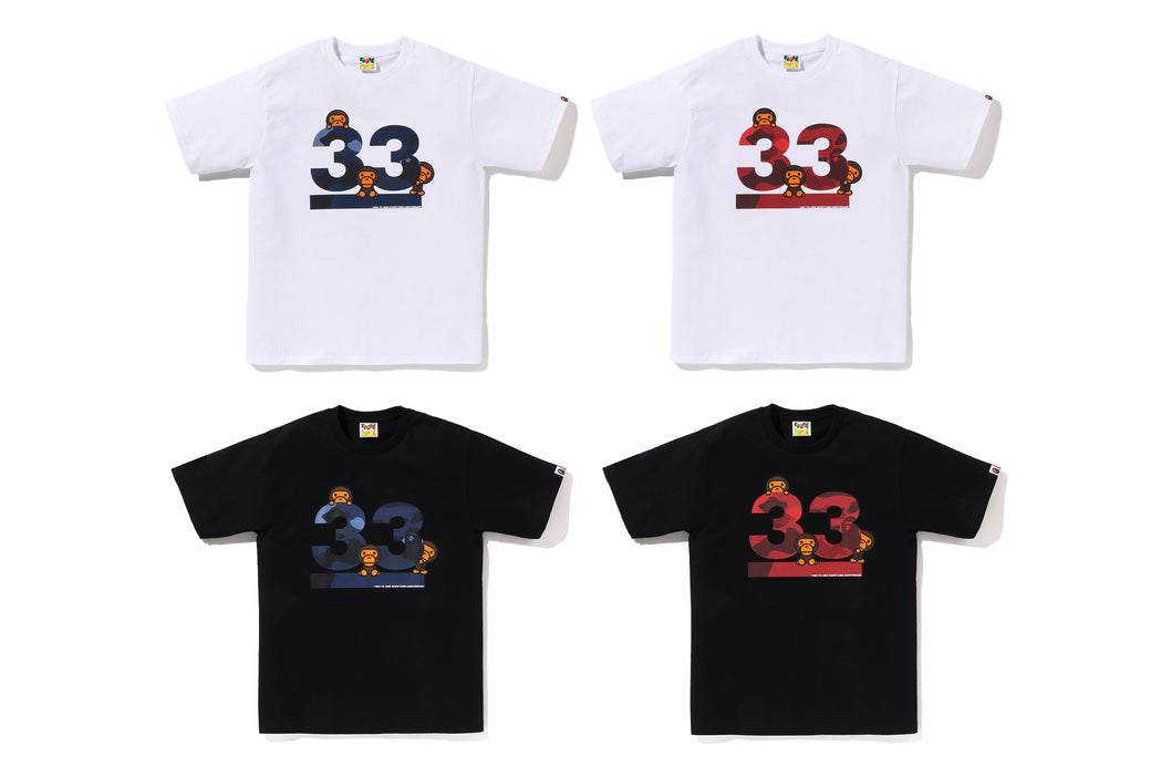 A BATHING APE 33RD ANNIV. BABY MILO TEE | bape.com