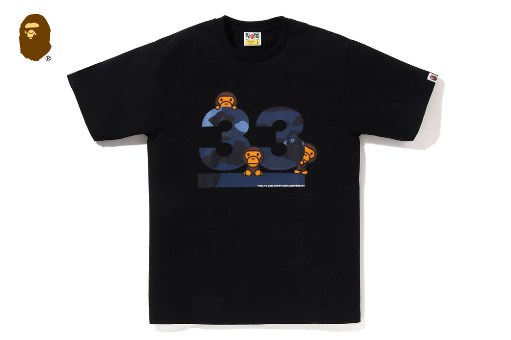 A BATHING APE 33RD ANNIV. BABY MILO TEE | bape.com