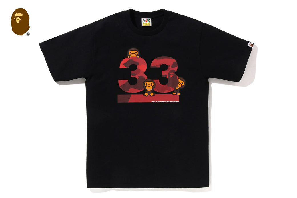 A BATHING APE 33RD ANNIV. BABY MILO TEE | bape.com