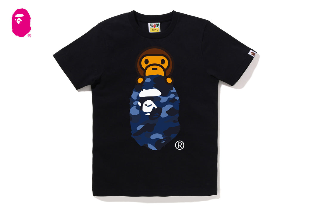 Y2K BAPE 迷彩　カモフラ　MILO ON APE HEAD Tシャツ COLOR CAMO MILO ON APE HEAD TEE | bape.com