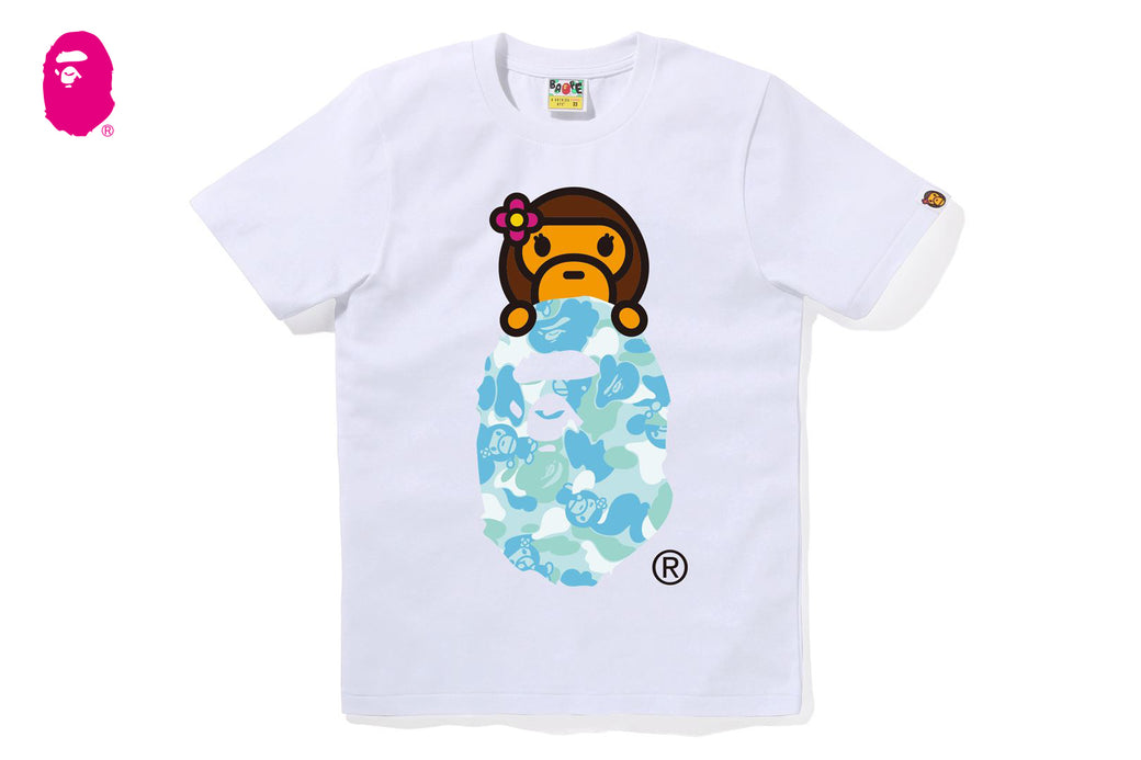ABC LISA CAMO LISA ON APE HEAD TEE | bape.com