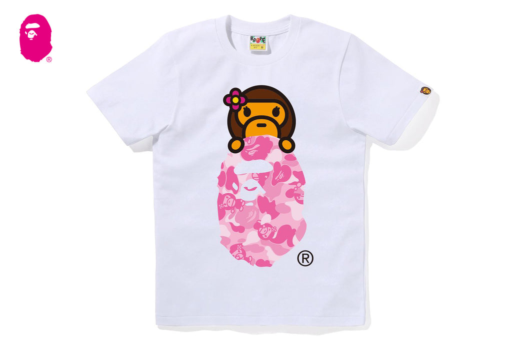 ABC LISA CAMO LISA ON APE HEAD TEE | bape.com