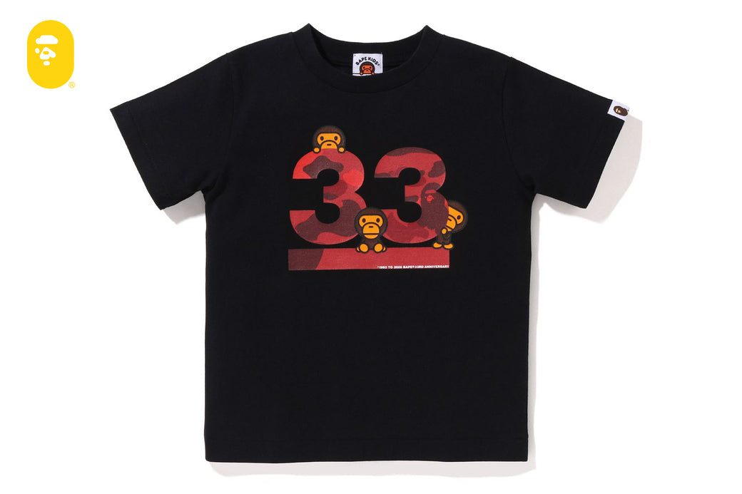 A BATHING APE 33RD ANNIV. BABY MILO TEE | bape.com