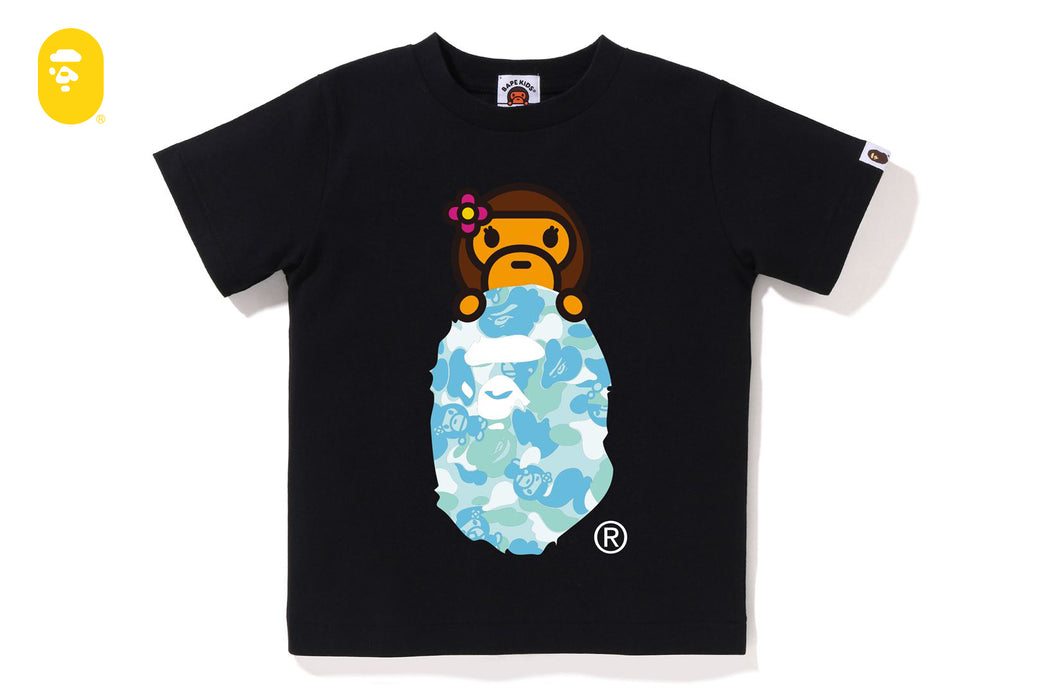 ABC LISA CAMO LISA ON APE HEAD TEE | bape.com