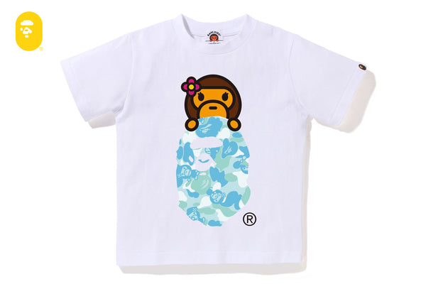 ABC LISA CAMO LISA ON APE HEAD TEE | bape.com
