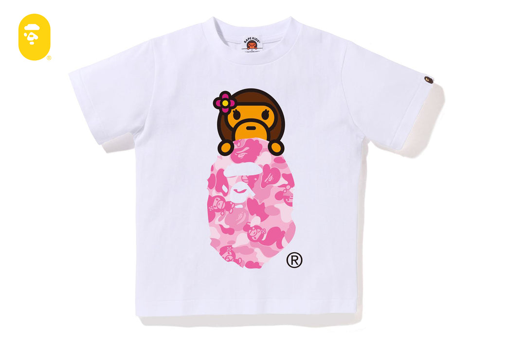 ABC LISA CAMO LISA ON APE HEAD TEE | bape.com