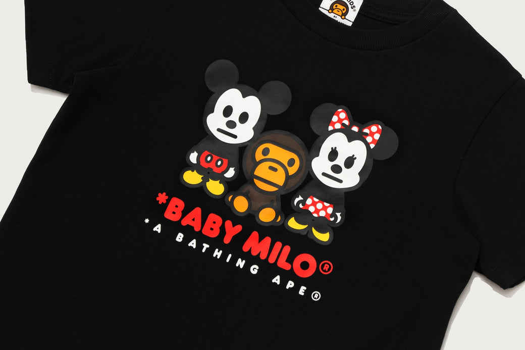 BAPE X DISNEY 】MICKEY & MINNIE MOUSE BABY MILO TEE | bape.com