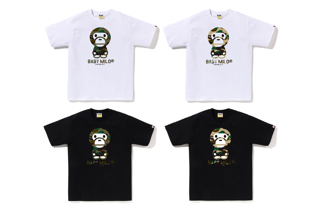 1ST CAMO BABY MILO TEE | bape.com