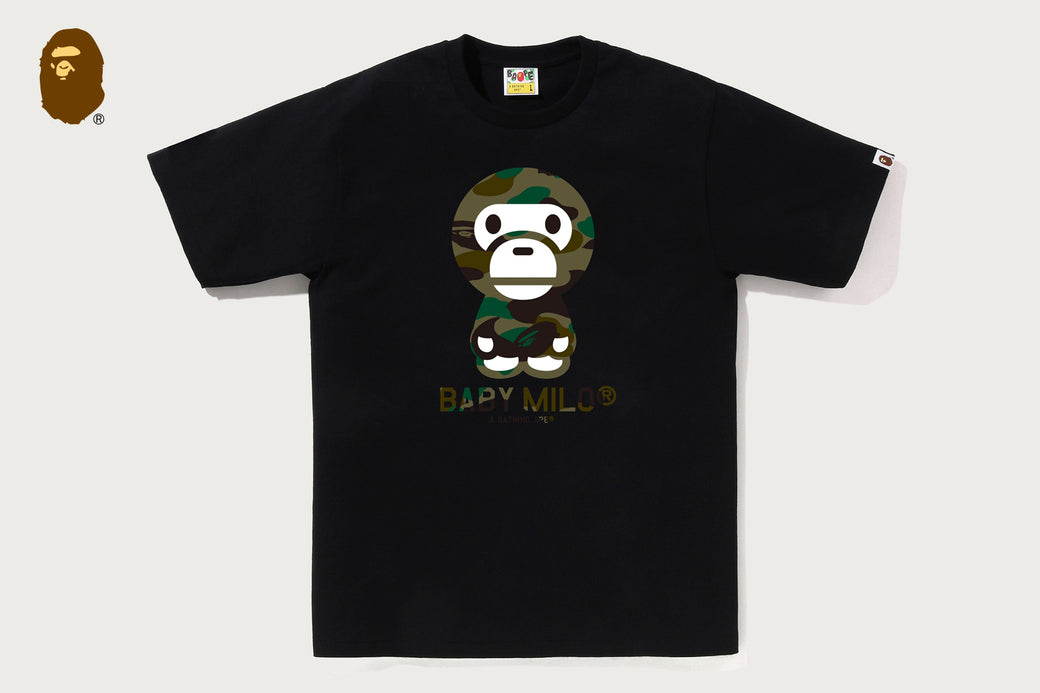 1ST CAMO BABY MILO TEE | bape.com