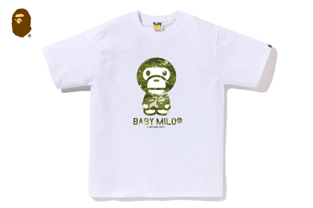 MULTI PIXEL CAMO BABY MILO TEE | bape.com