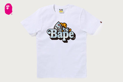 PASTEL COLOR CAMO SHARK MILO ON BAPE TEE