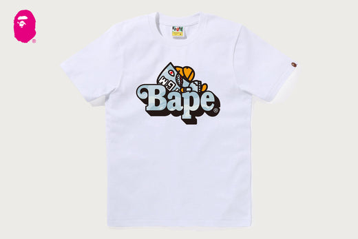 PASTEL COLOR CAMO SHARK MILO ON BAPE TEE